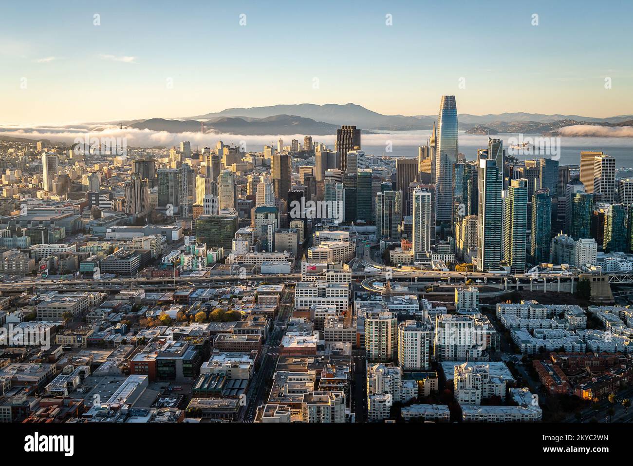 San Francisco Aerial Photography Stock Photo