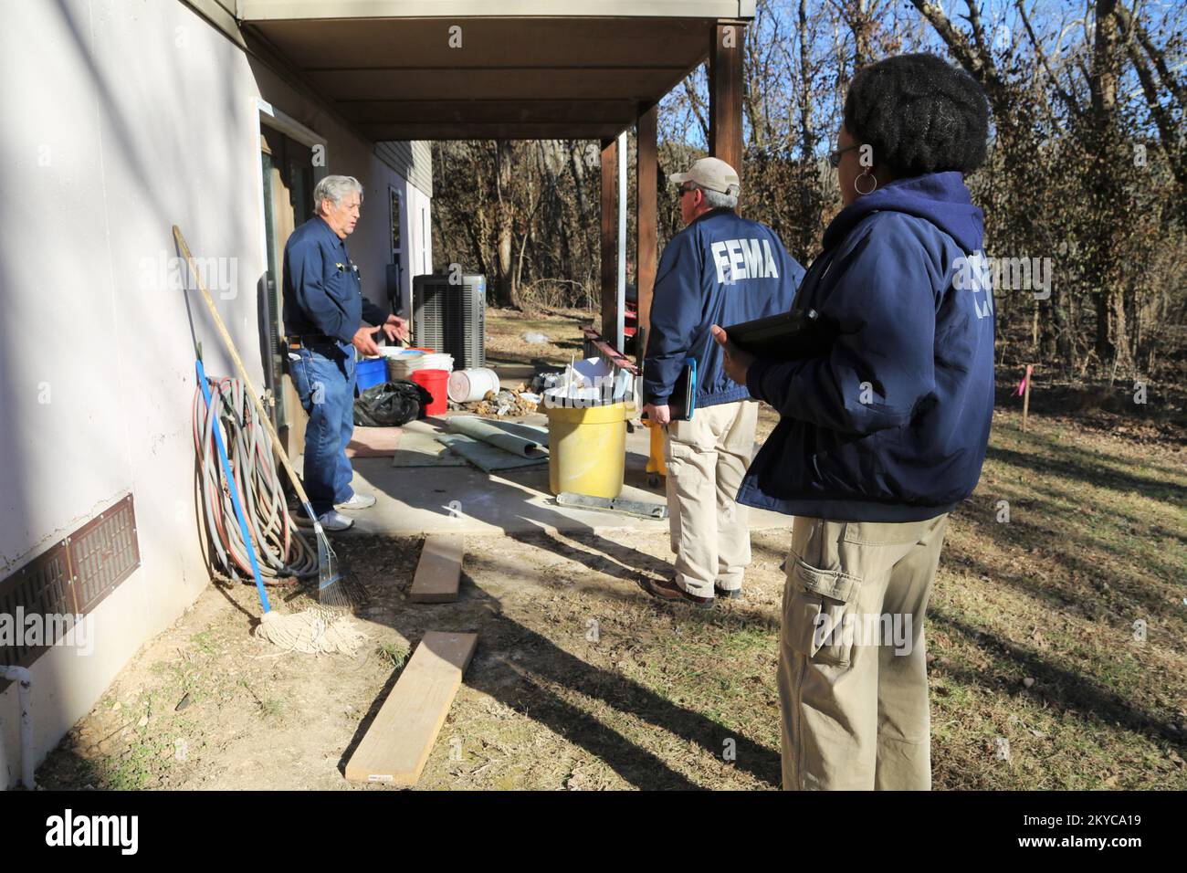 A survivor of Rockaway Beach in Taney County, Missouri explained how the lake behind his house