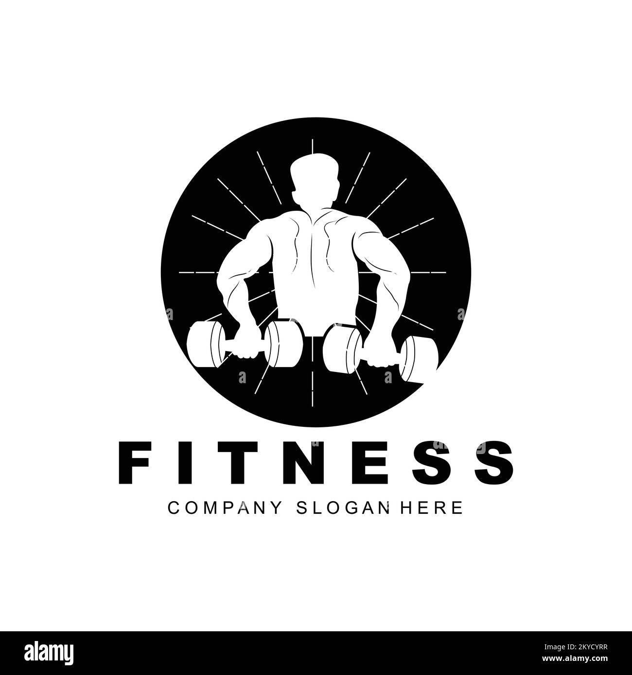 Gym Logo, Fitness Logo Vector, Design Suitable For Fitness, Sports