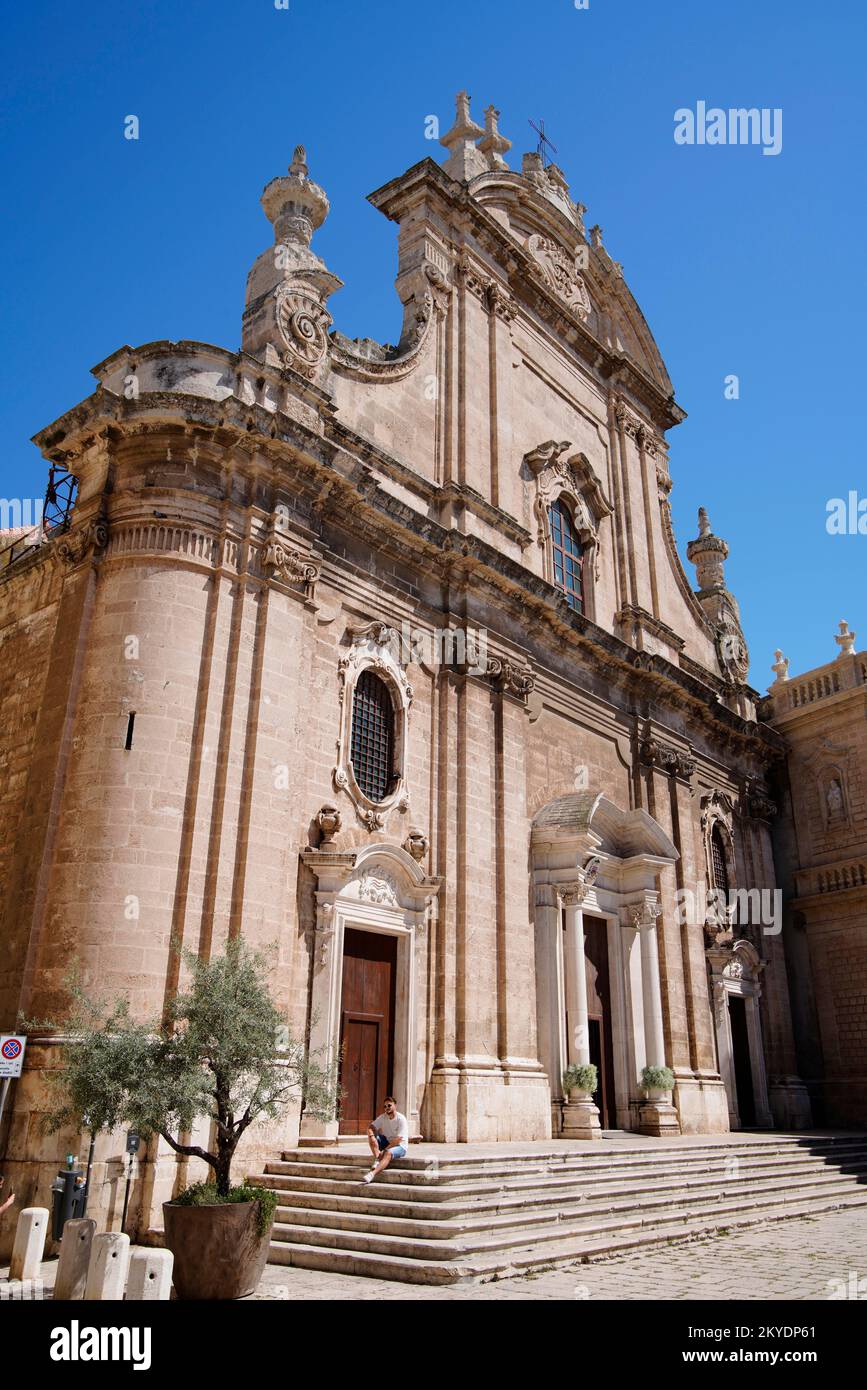 Basilica Cattedrale Maria Santissima della Madia, Monopoli, Province of Bari, Puglia Region, Italy, Monopoli, Puglia, Italy Stock Photo