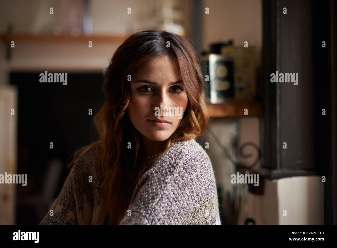 Portrait beautiful young brunette light hi-res stock photography and images  - Alamy, image size:1300x957