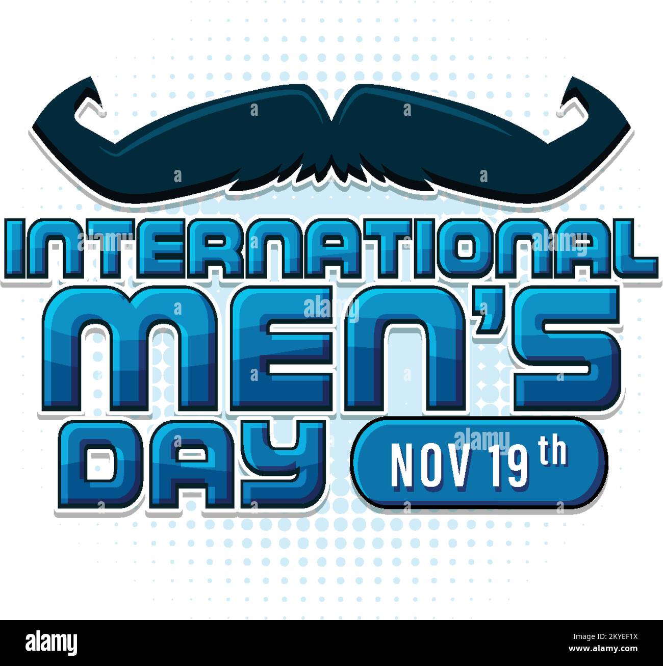 International Mens Day Poster Design illustration Stock Vector