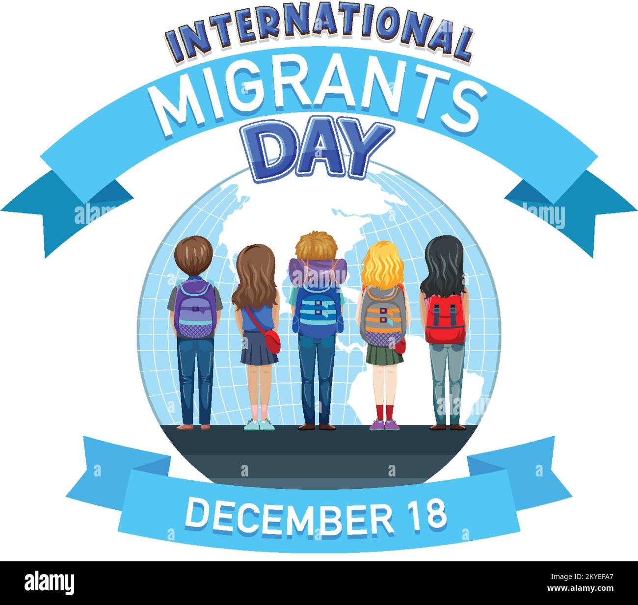 International Migrants Day Banner Design illustration Stock Vector ...