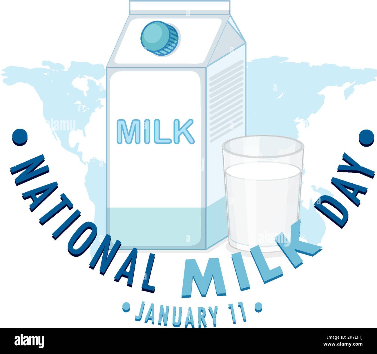 National Milk Day Banner Design illustration Stock Vector