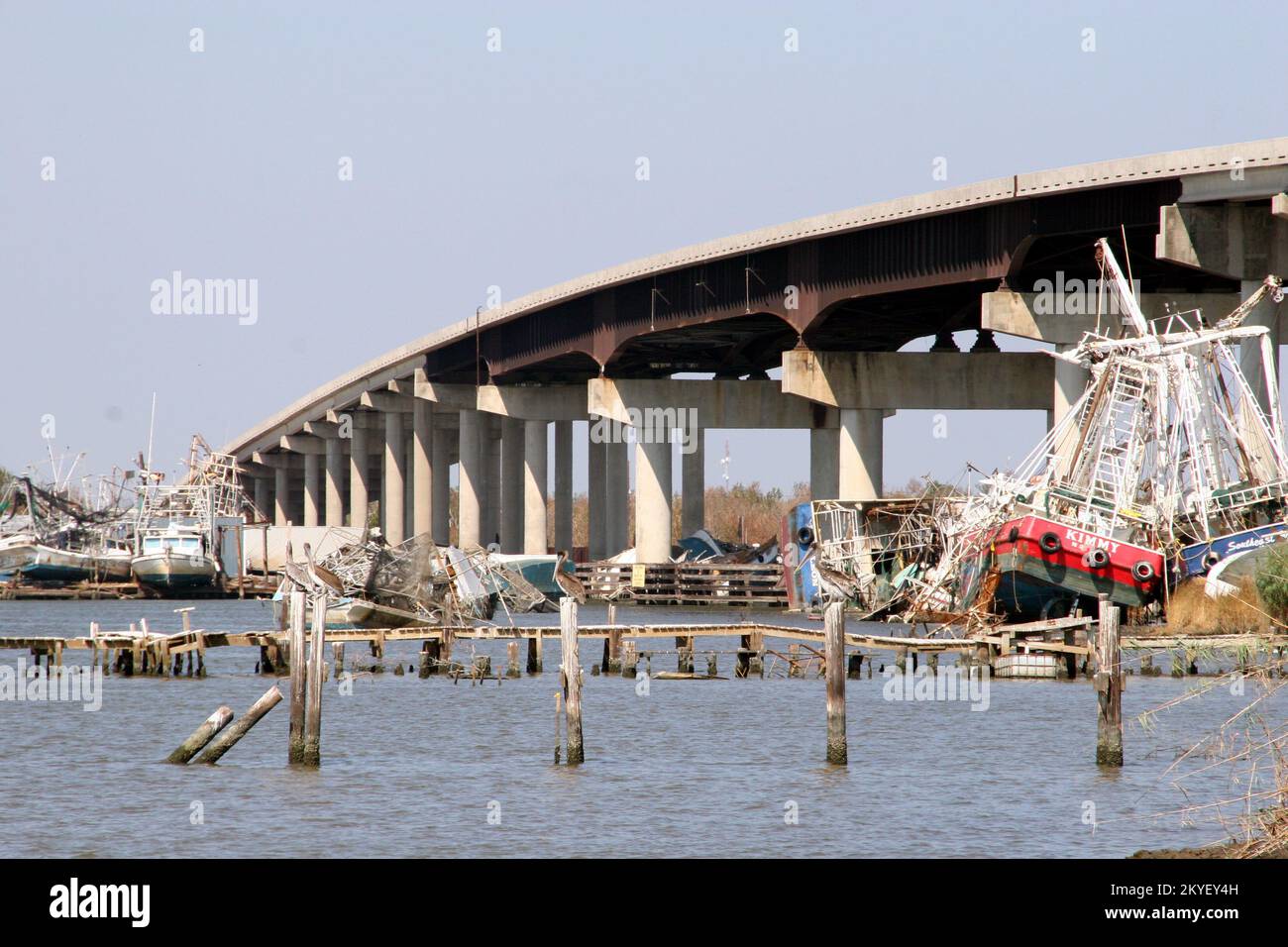 Hurricane Katrina, Empire, LA, October 25, 2005 Fishing boats are