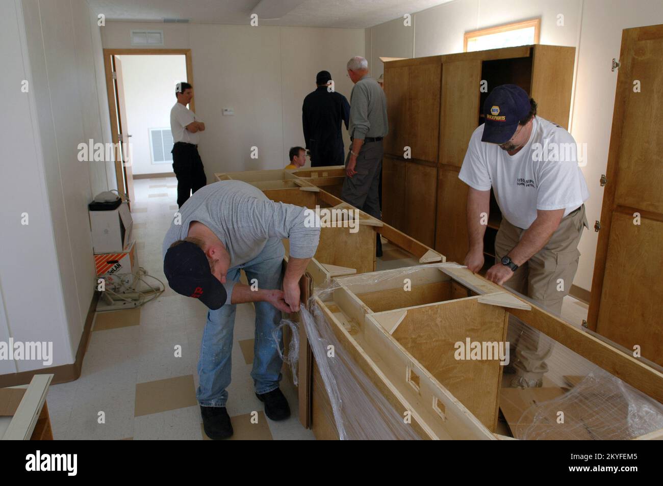 Hurricane Katrina, D'Iberville, Miss., January 12, 2006 Workers from