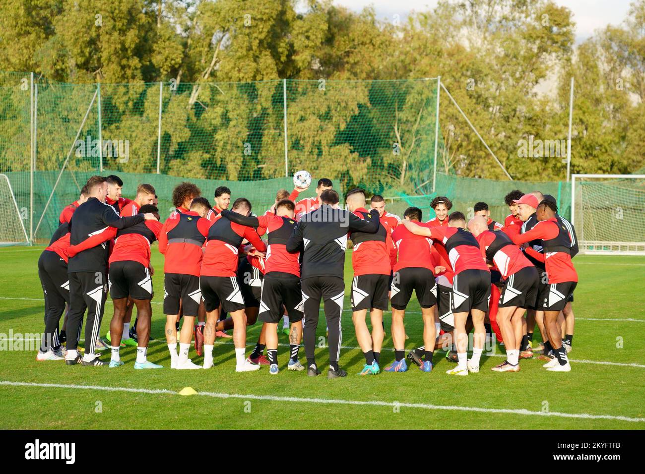 Standard's players pictured in action during a training session at the