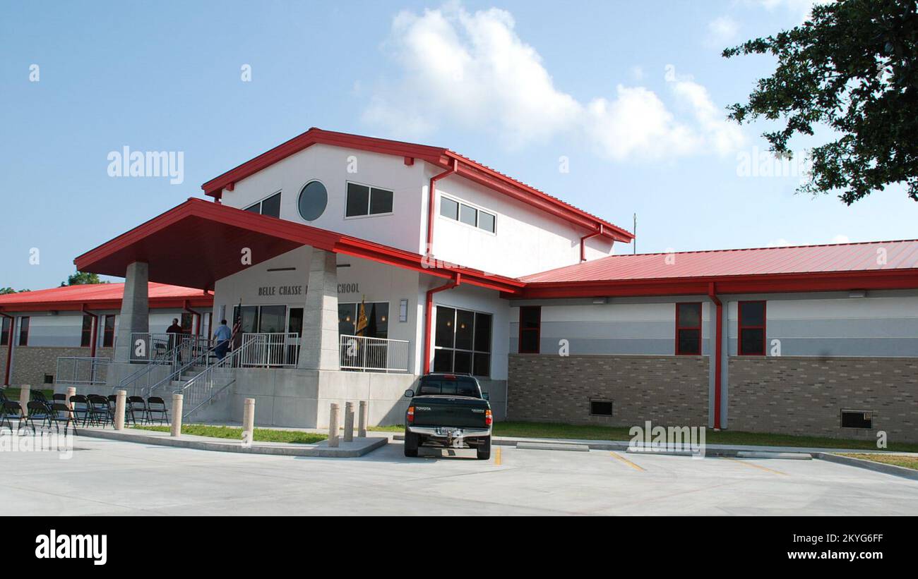 Belle Chasse, La., May 2, 2011 -- Port Sulphur Middle School, which was destroyed during Hurricane Katrina, was rebuilt as a wing to the existing Belle Chasse Middle School. The project was funded by FEMA at a cost of $1 million. Manuel Broussard/FEMA Stock Photo