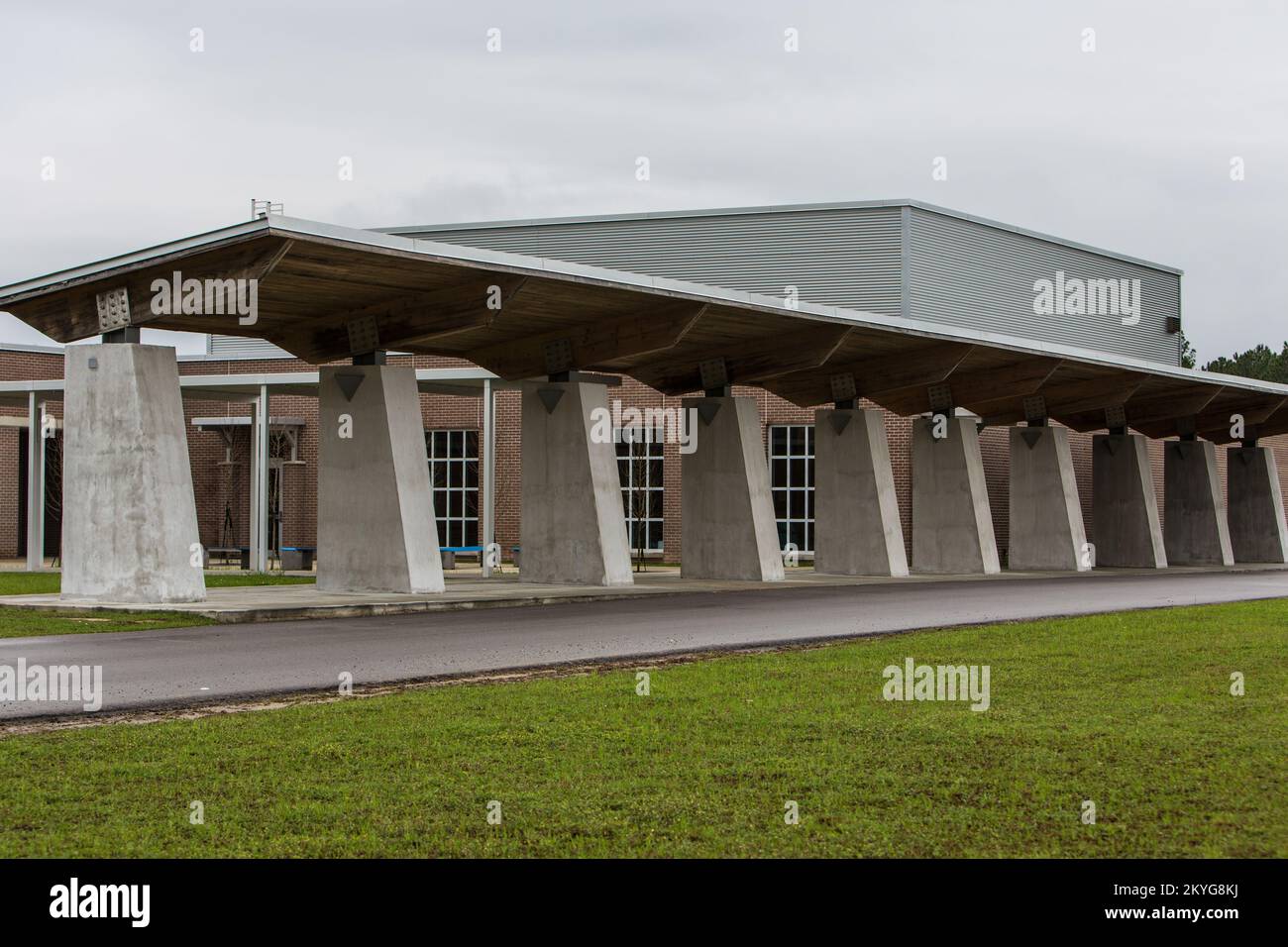 Kiln, MS, March 26, 2015 Exterior shot of the community safe room and