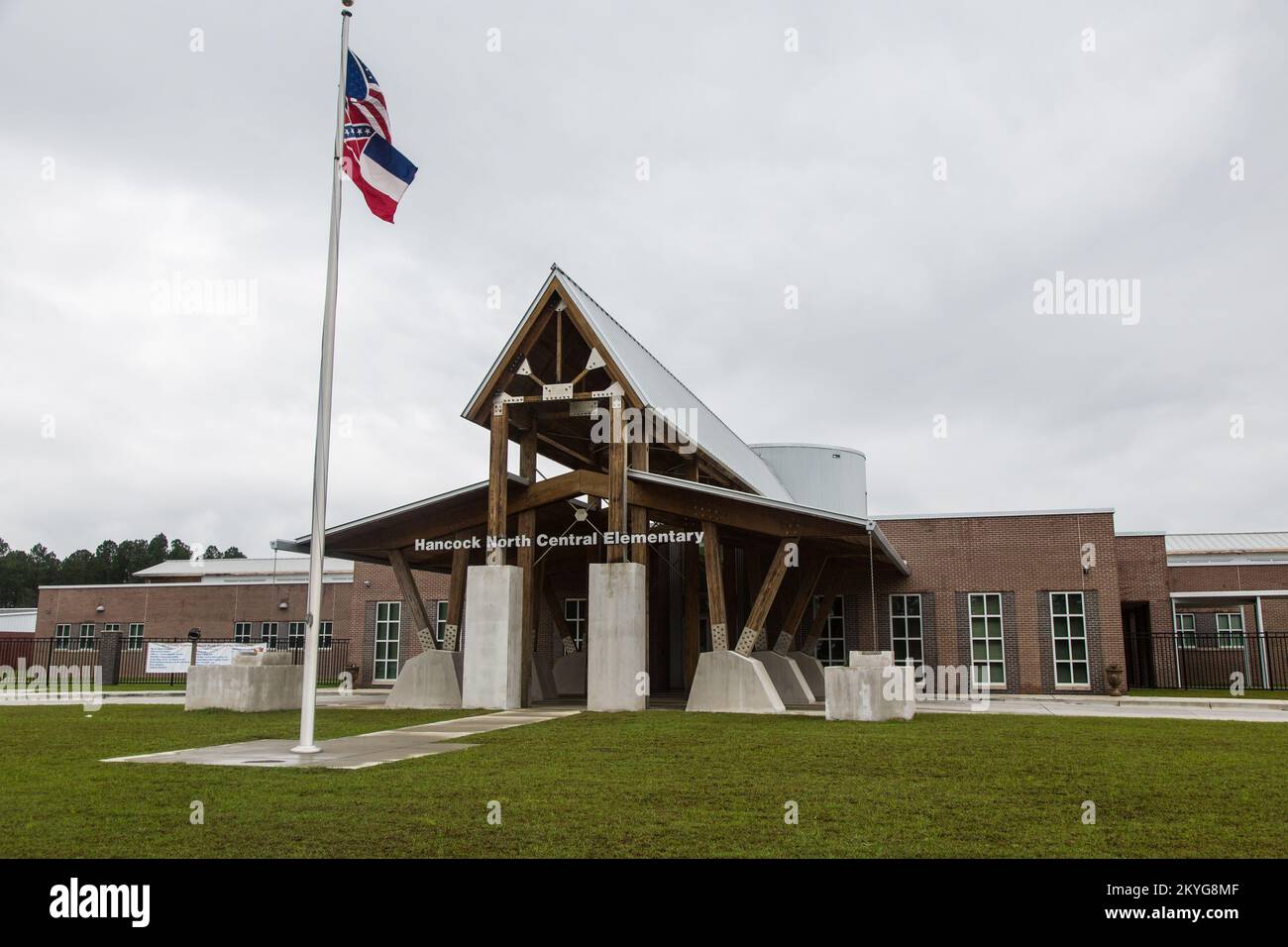 Kiln, MS, March 26, 2015 Main entrance at Hancock North Central