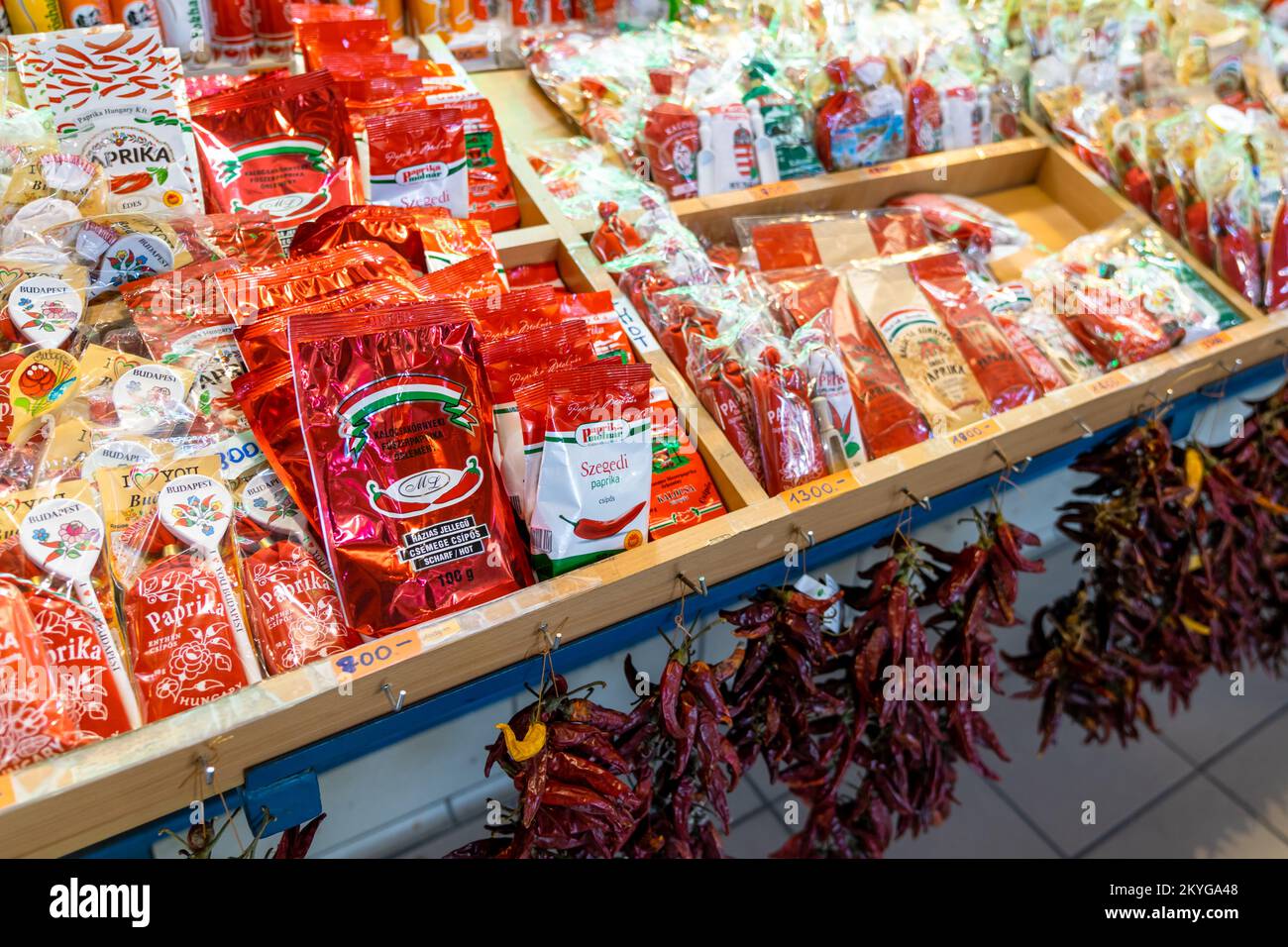 Budapest, Hungary 4 October, 2022 closeup view of many different