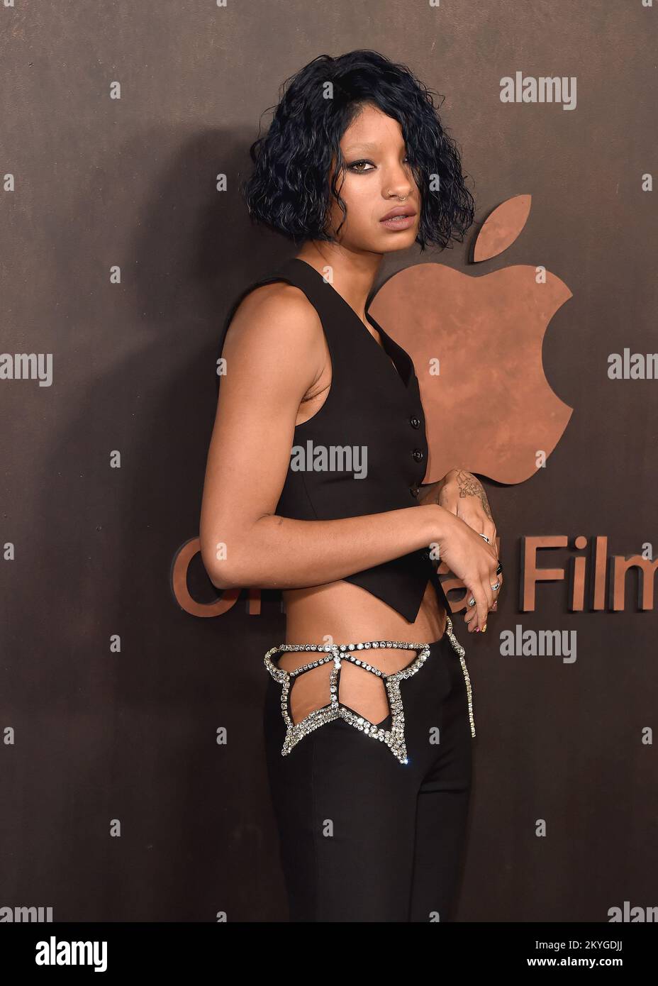 Willow Smith walking the red carpet at the premiere for Apple Original