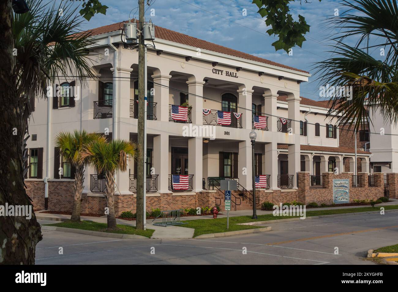 Waveland, MS, June 21, 2015 Waveland City Hall (left) and Waveland
