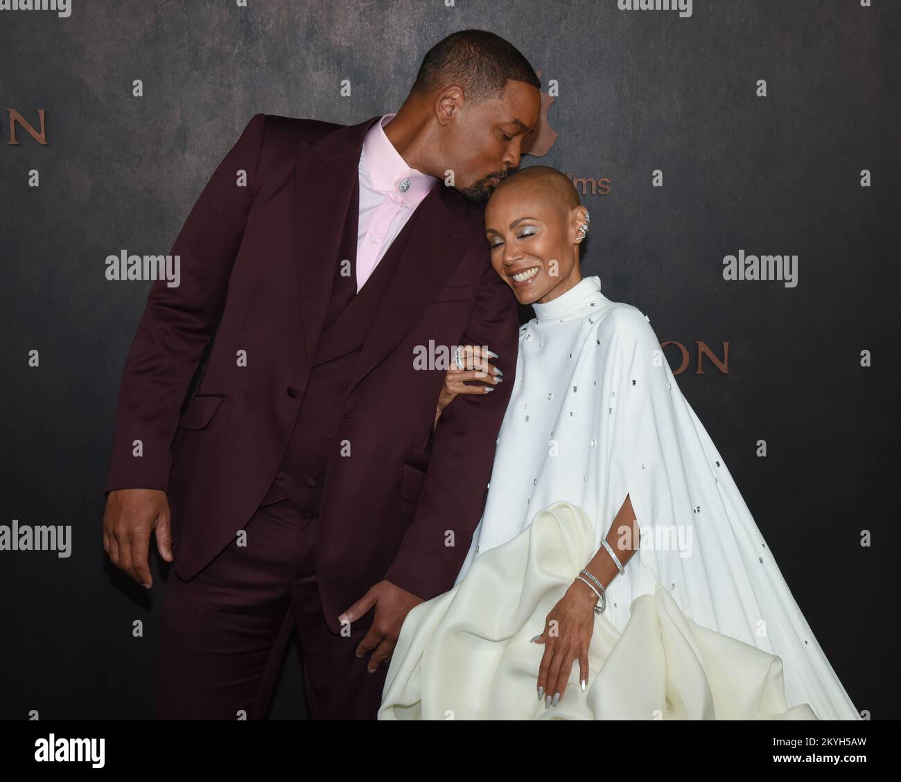 30 November 2022 - Los Angeles, California - Will Smith and Jada Pinkett  Smith. Apple Original Films' ''Emancipation'', image size:1300x1129