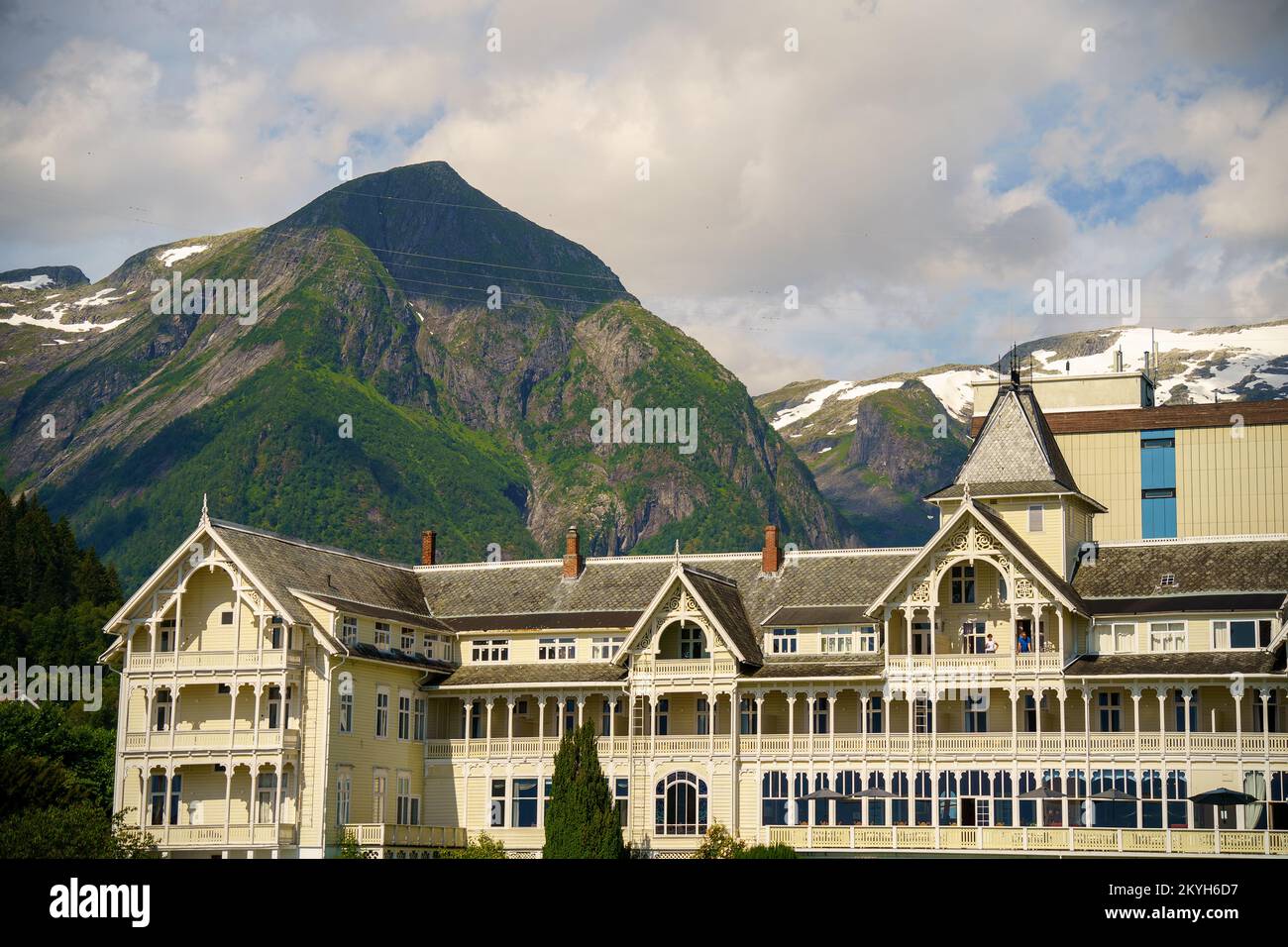 Sognefjord in sunny weather, Norway Stock Photo