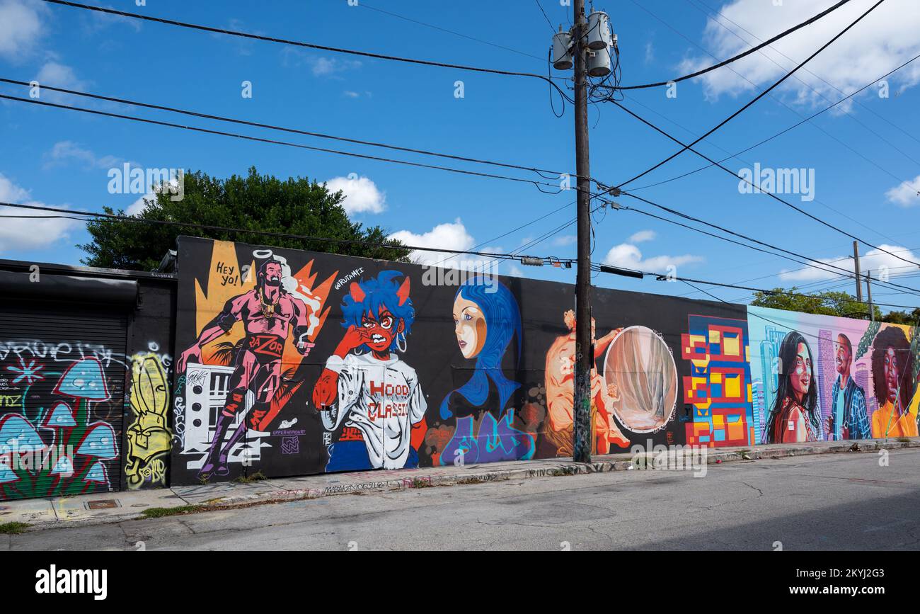 graffiti in miami wynwood Stock Photo Alamy