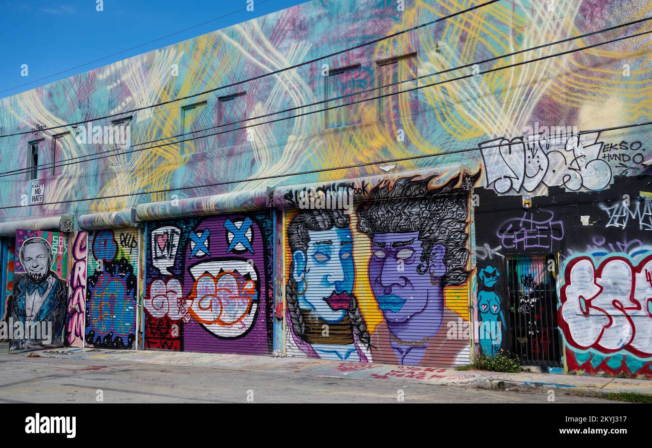 graffiti in miami wynwood Stock Photo Alamy