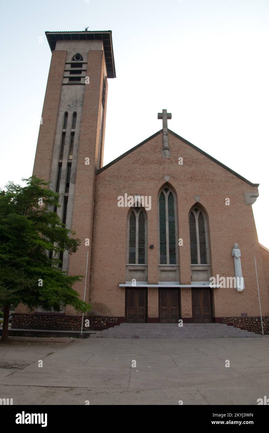 Our Lady's Catholic Cathedral, Kinshasa, Democratic Republic of the Congo Stock Photo