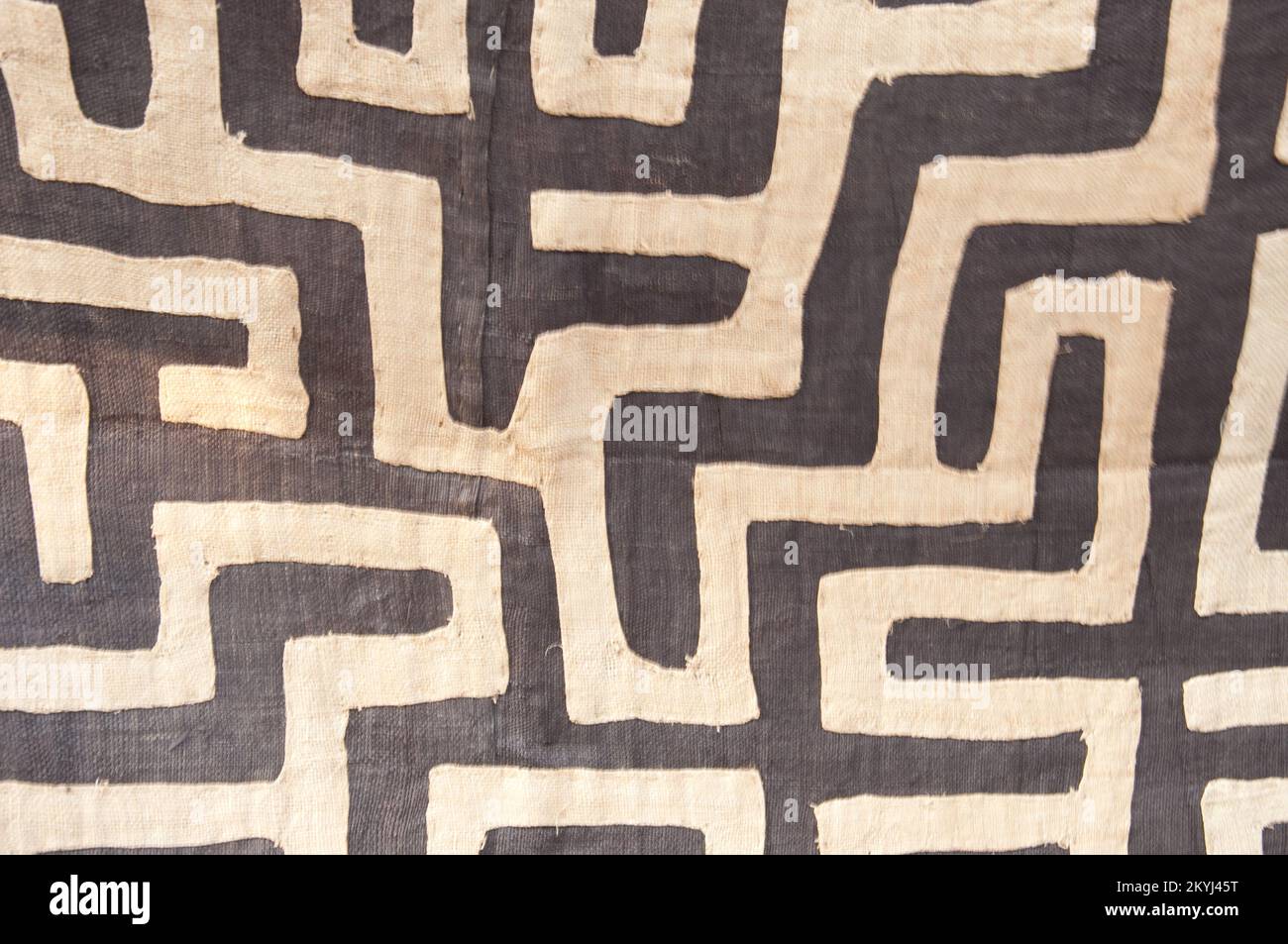 Traditional cloth design - carpet, Kinshasa, Democratic Republic of the Congo Stock Photo