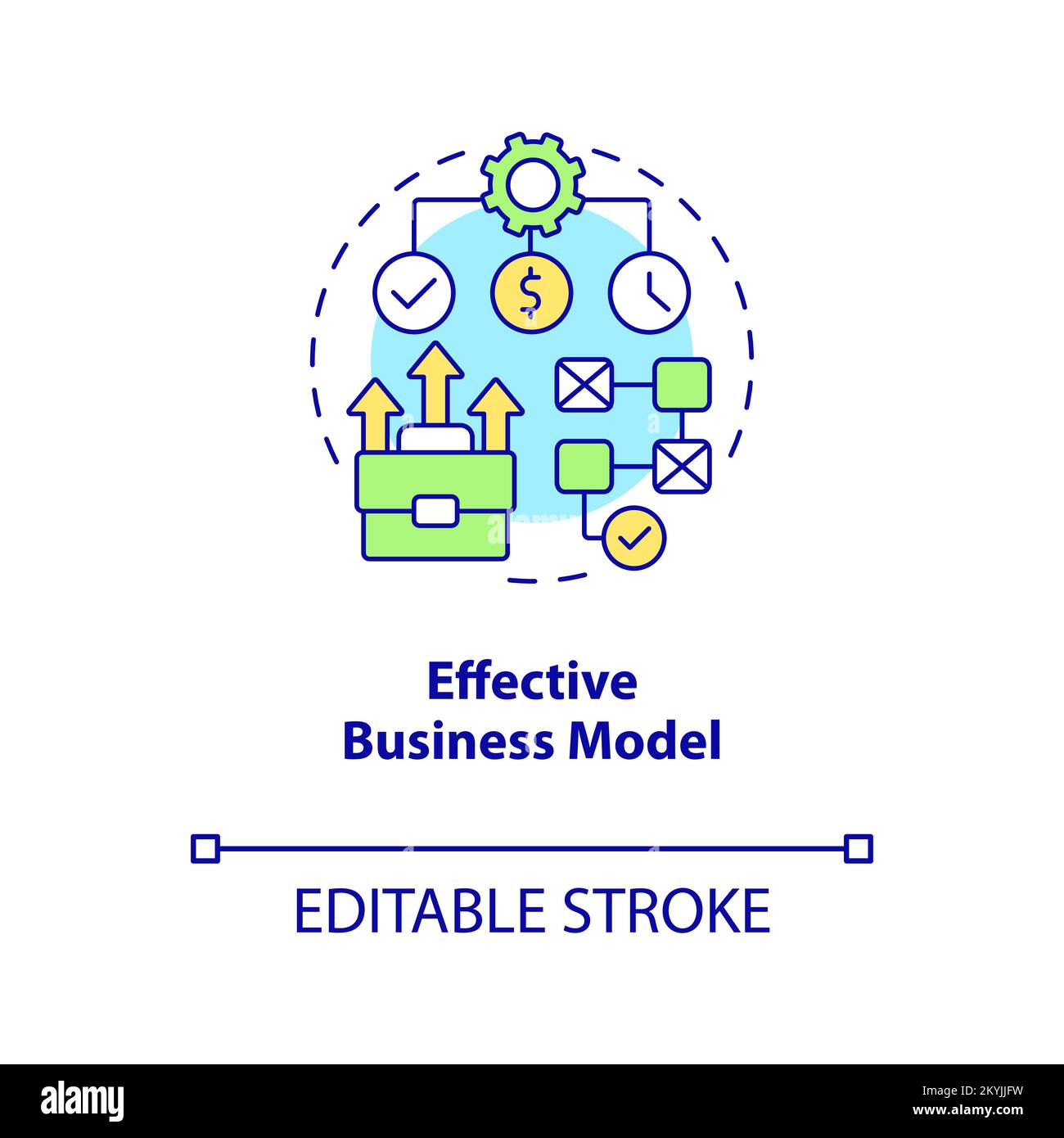 Effective business model concept icon Stock Vector Image & Art - Alamy