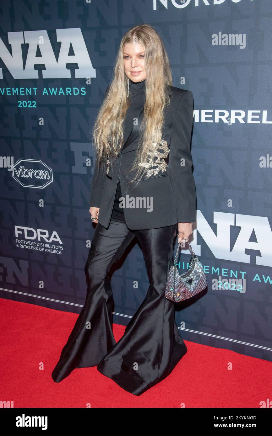 New York, United States. 30th Nov, 2022. Fergie attends the 36th Annual Footwear News Achievement Awards at Cipriani South Street in New York City. Credit: SOPA Images Limited/Alamy Live News Stock Photo