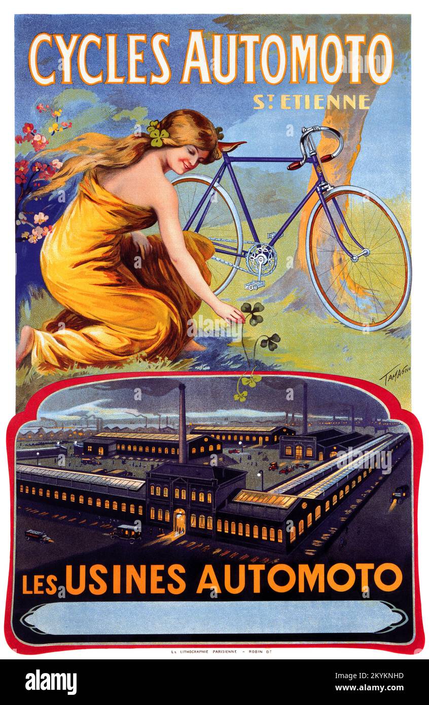 French bicycle poster hi-res stock photography and images - Alamy