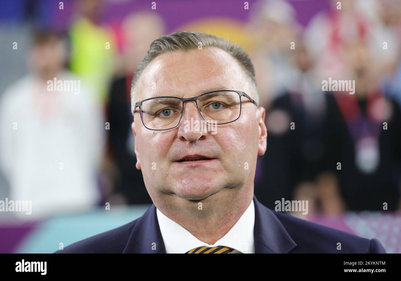 Head coach Czeslaw Michniewicz of Poland during the FIFA World Cup 2022