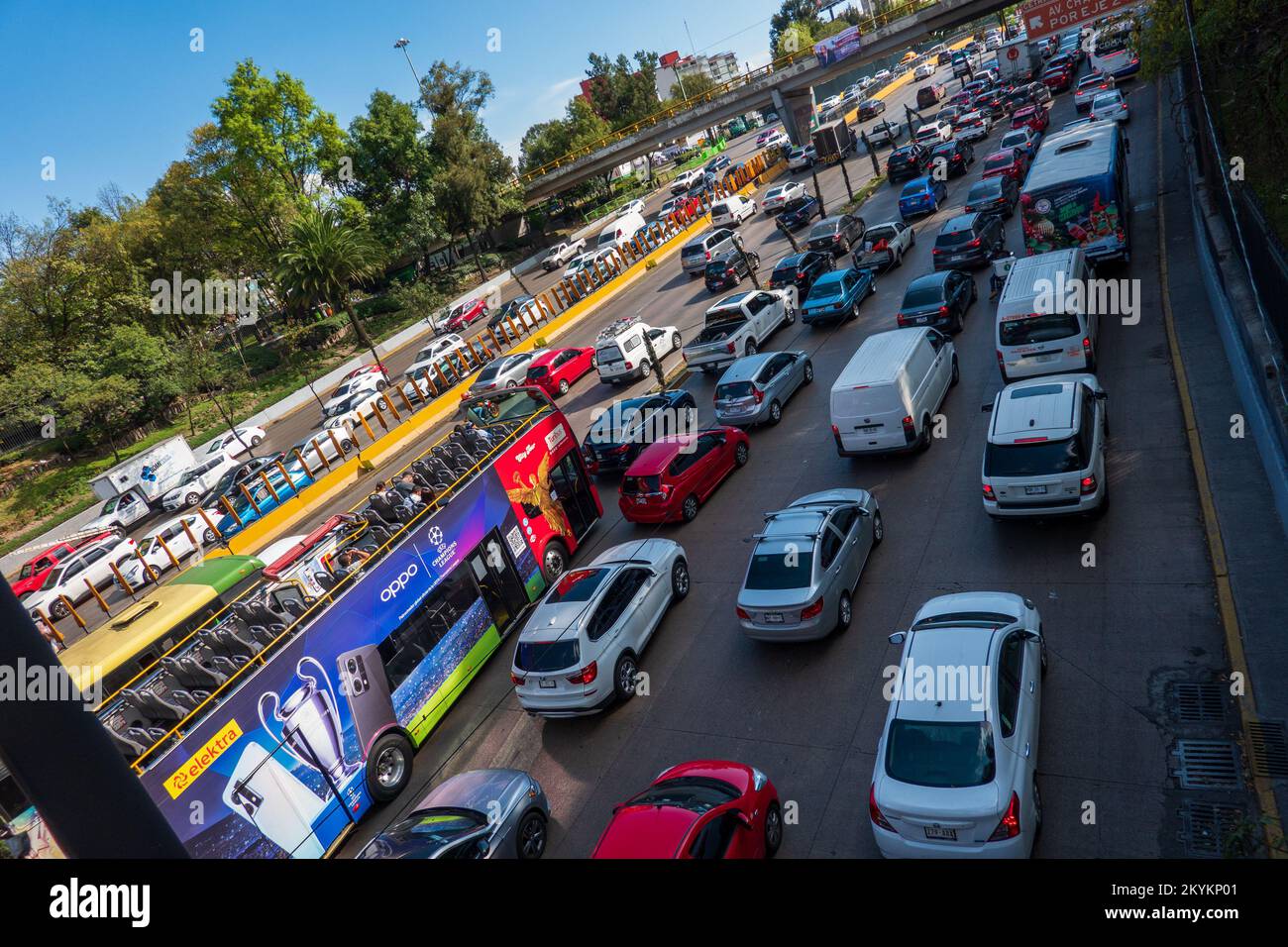 Traffic Mexico City Stock Photo Alamy