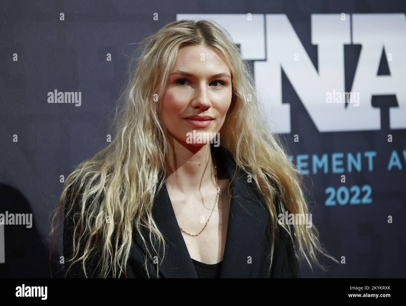 New York, United States. 30th Nov, 2022. Sofia Hublitz arrives on the red carpet at the 36th Annual Footwear News Achievement Awards at Cipriani South Street on November 30, 2022 in New York City. Photo by John Angelillo/UPI Credit: UPI/Alamy Live News Stock Photo