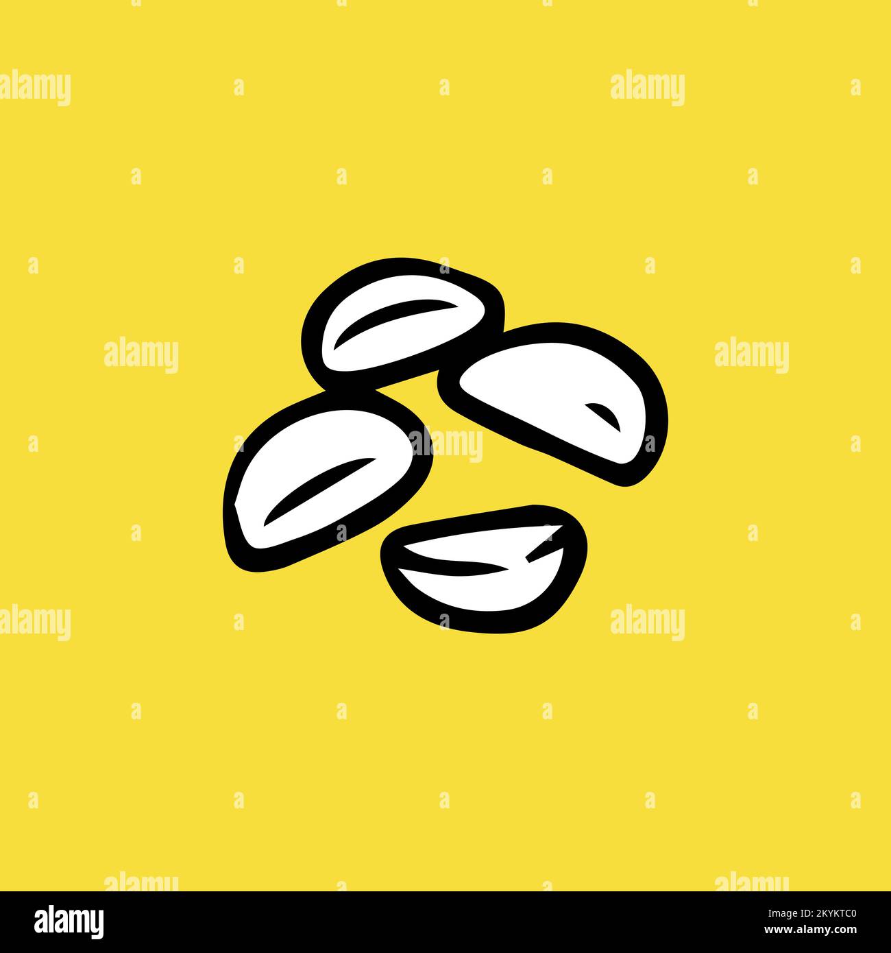 Potato slices isolated on background. - Vector. Vector illustration Stock Vector