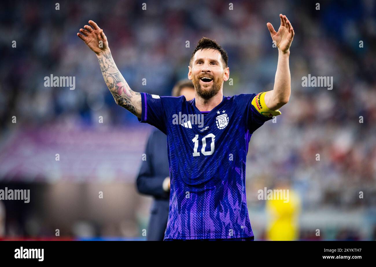 Doha, Qatar. 30th Nov, 2022. Lionel Messi (Arg) Poland - Argentina ...