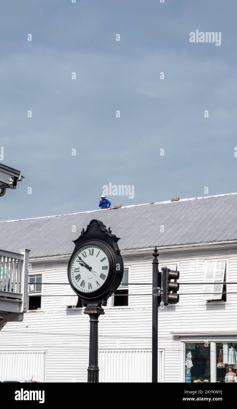 old clock in key west, florida Stock Photo Alamy