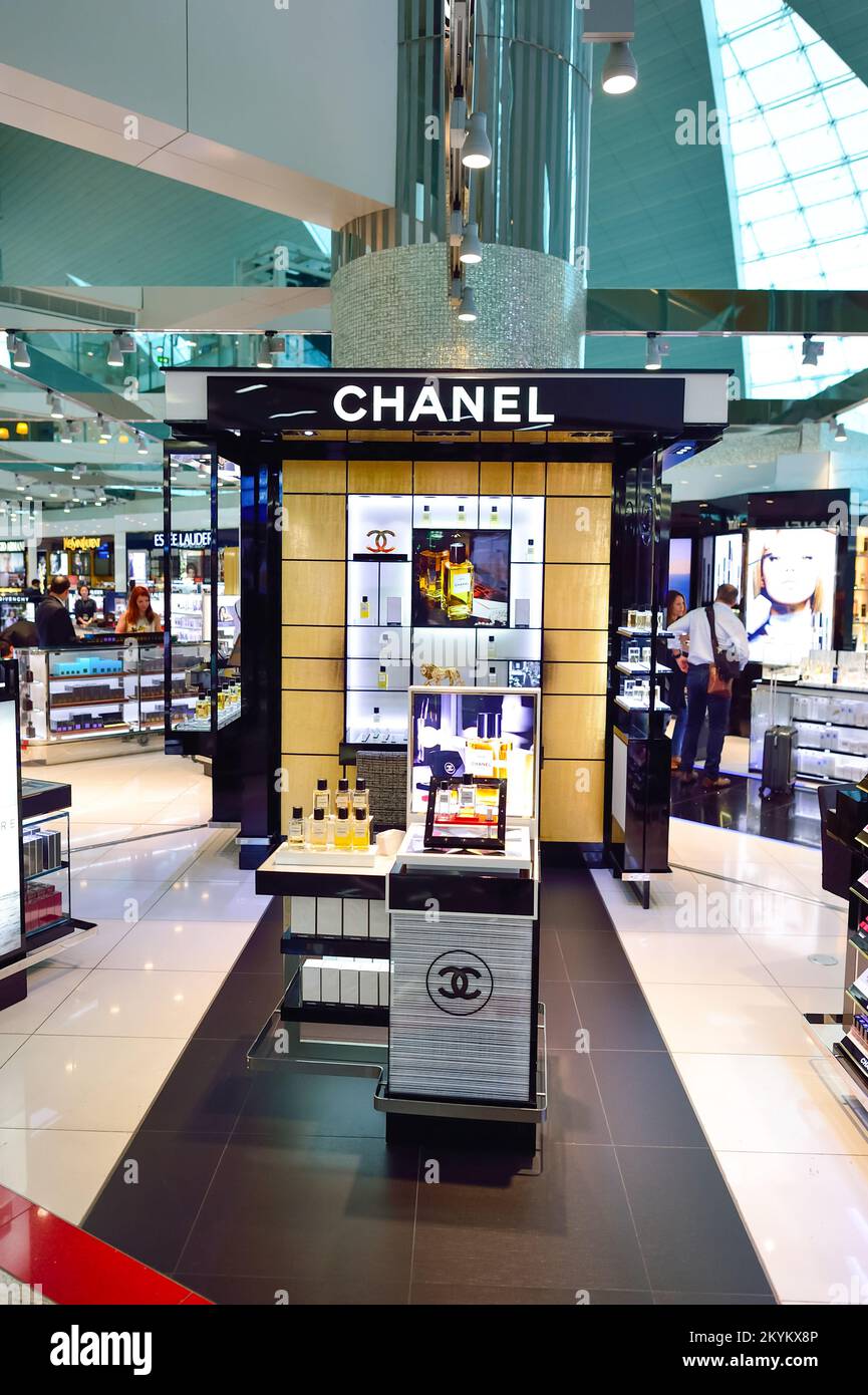 Chanel Light Banner in Shop at Duty Free Cosmetics Boutiques at the  International Airport at Charles De Gaulle, Paris. Luxury Editorial  Photography - Image of business, beauty: 196238347