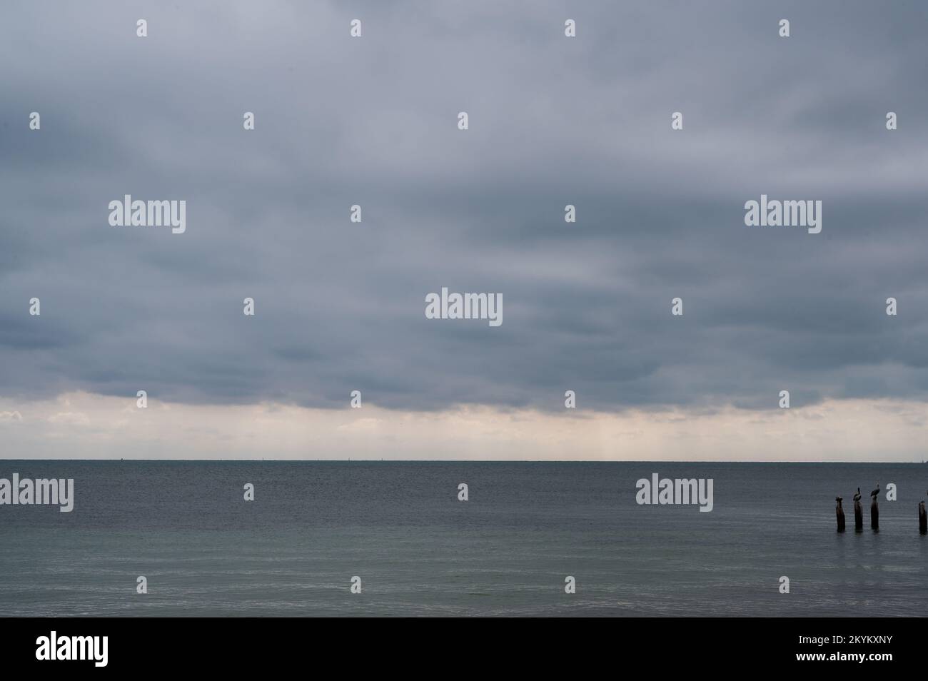 Key West, Florida : stormy weather on the sea Stock Photo