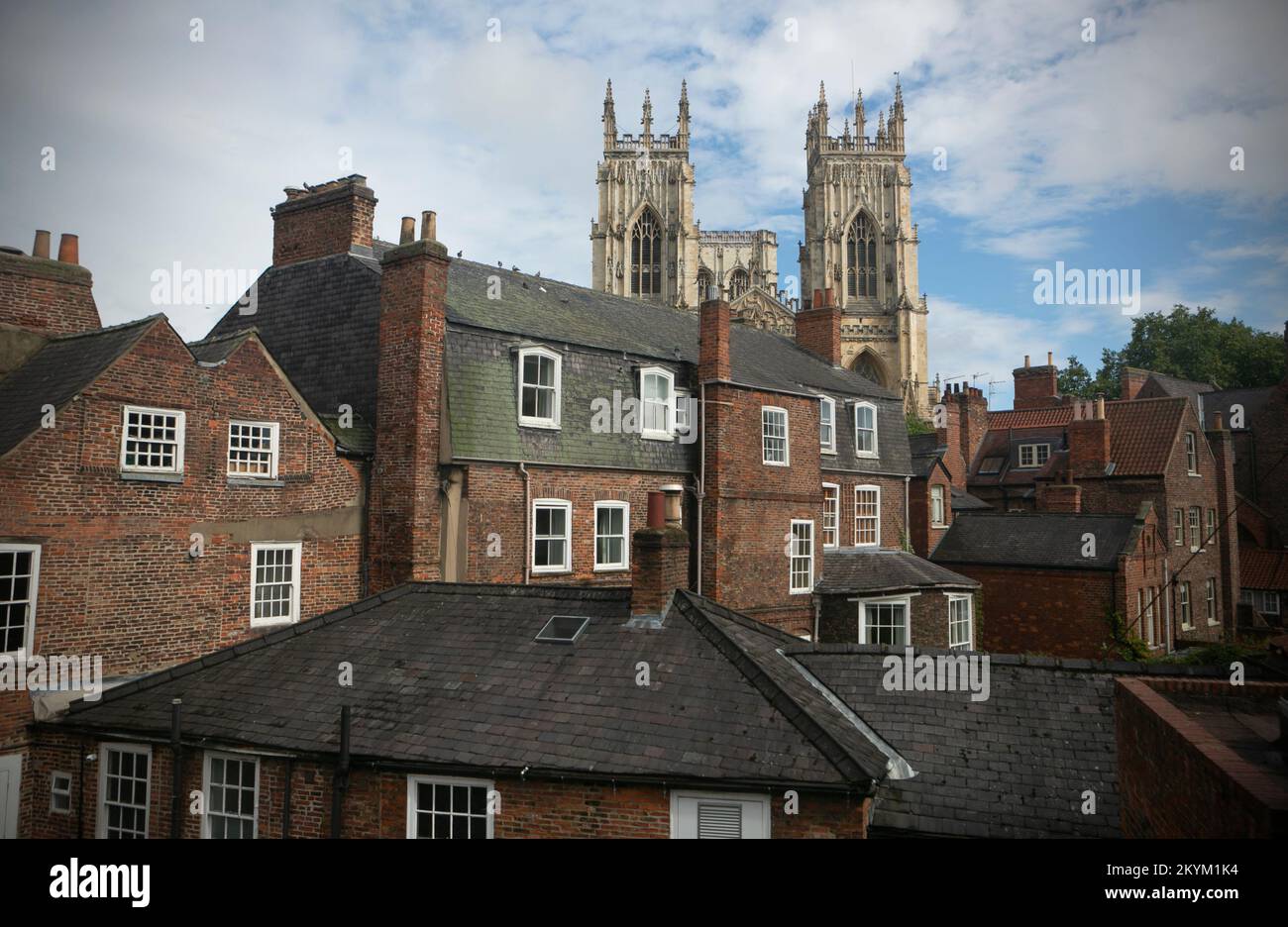 The View of York Minster from De Grey Rooms in St Leonards Place in York,North Yorkshire. One of the York’s amazing historical buildings to be opened Stock Photo