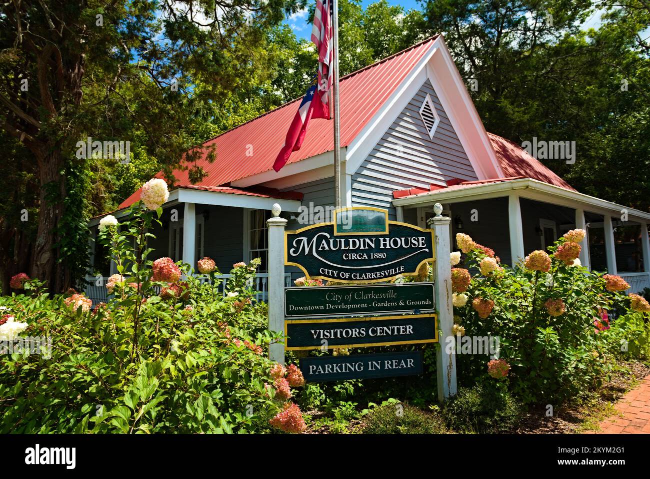 Discover the Mauldin House in Clarkesville Stock Photo Alamy