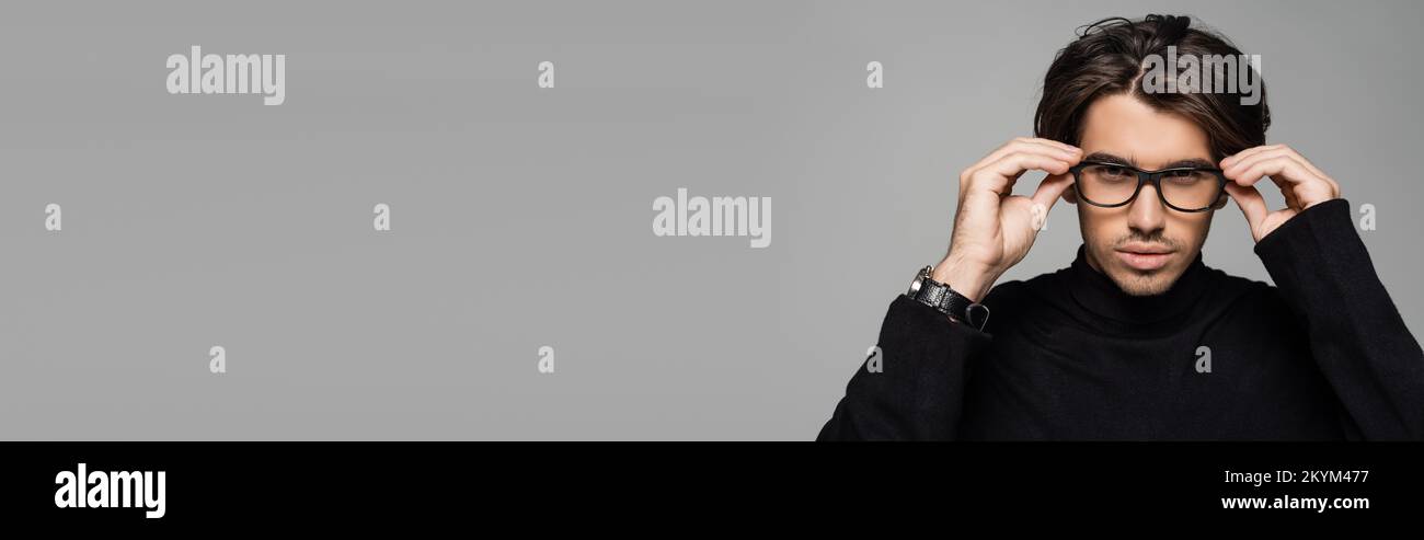 Man in black turtleneck wearing hi-res stock photography and images - Alamy