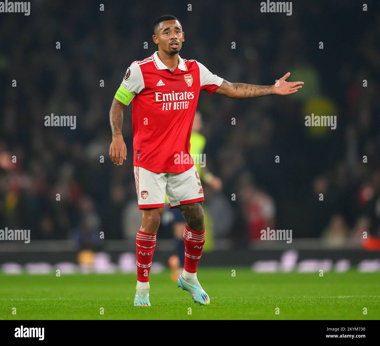 03 Nov 2022 - Arsenal v FC Zurich - UEFA Europa League - Group A - Emirates Stadium Arsenals Gabriel Jesus during the match against FC Zurich Picture Mark Pain / Alamy Stock Photo