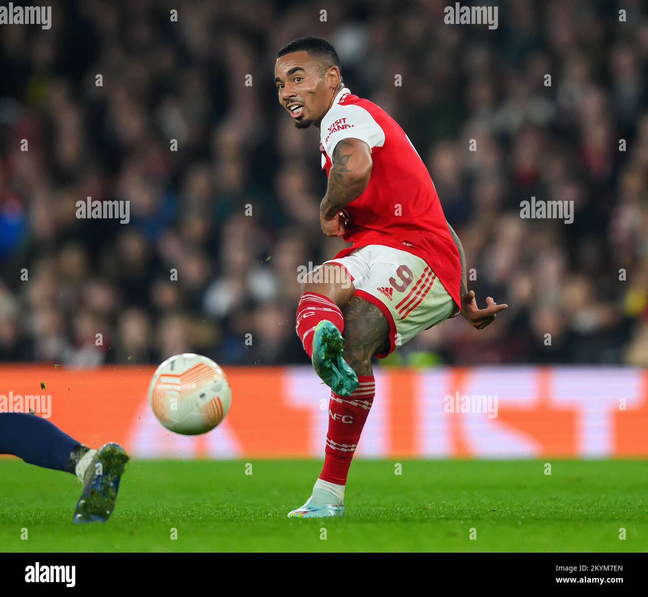 03 Nov 2022 - Arsenal v FC Zurich - UEFA Europa League - Group A - Emirates Stadium   Arsenal's Gabriel Jesus during the match against FC Zurich Picture : Mark Pain / Alamy Stock Photo