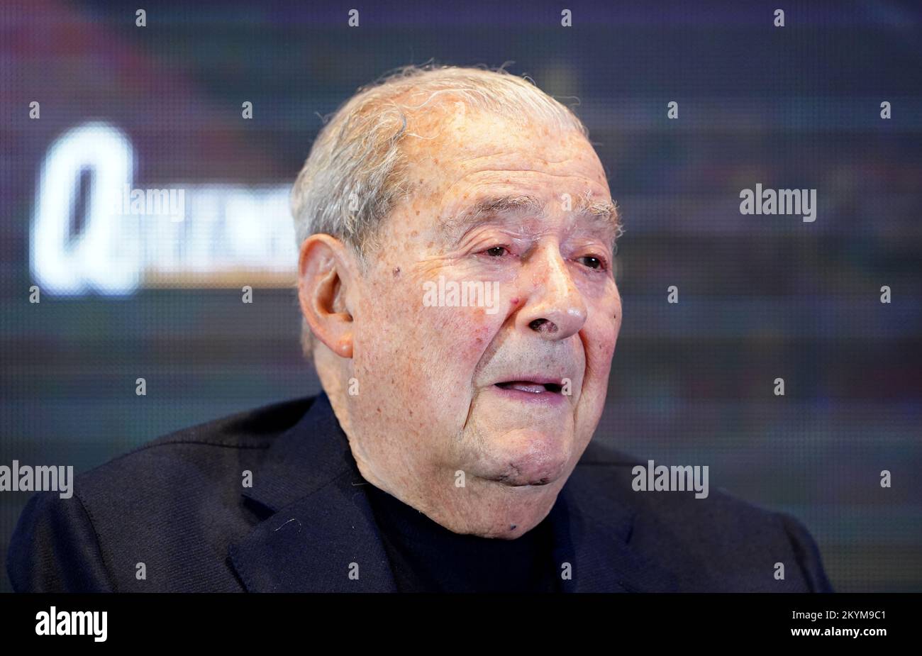 Boxing promoter Bob Arum during a press conference at the Tottenham Hotspur Stadium, London. Picture date: Thursday December 1, 2022. Stock Photo