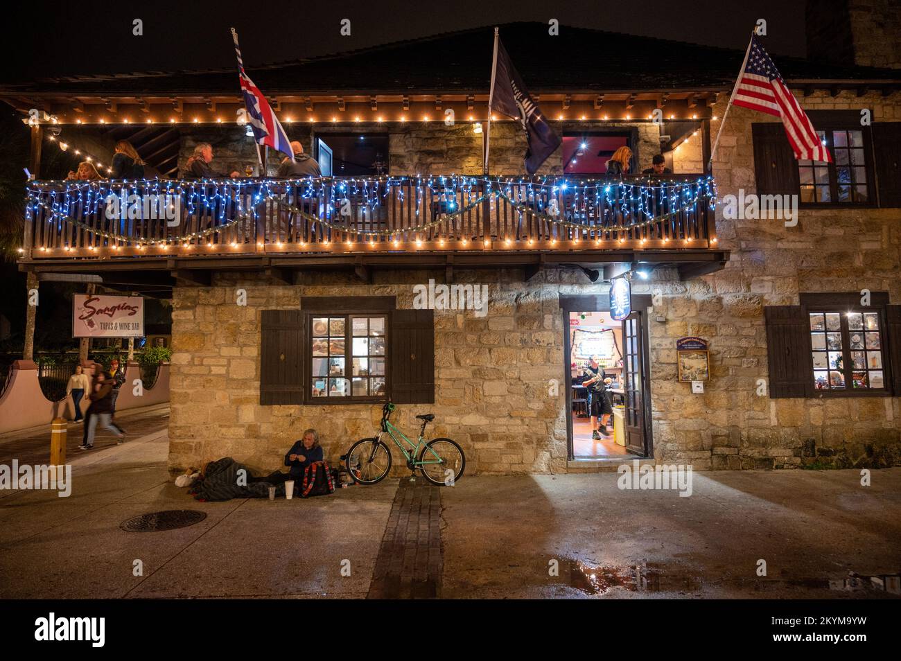 Christmas Celebration, St Augustine, Florida, USA Stock Photo