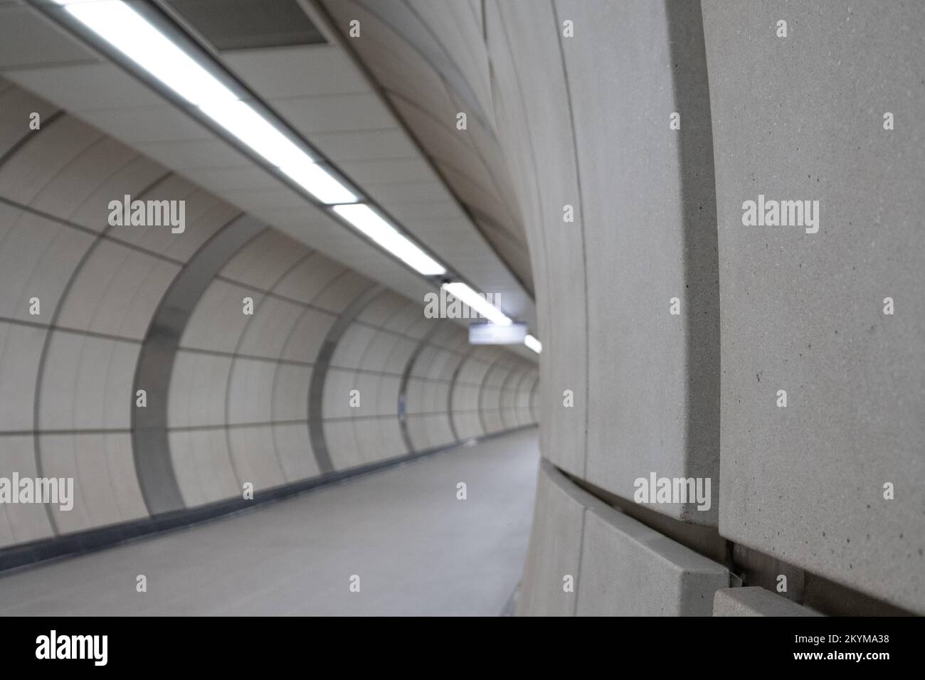 The newly opened Elizabeth Line London underground train station at ...