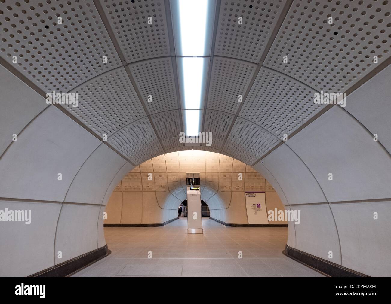 The newly opened Elizabeth Line London underground train station at ...