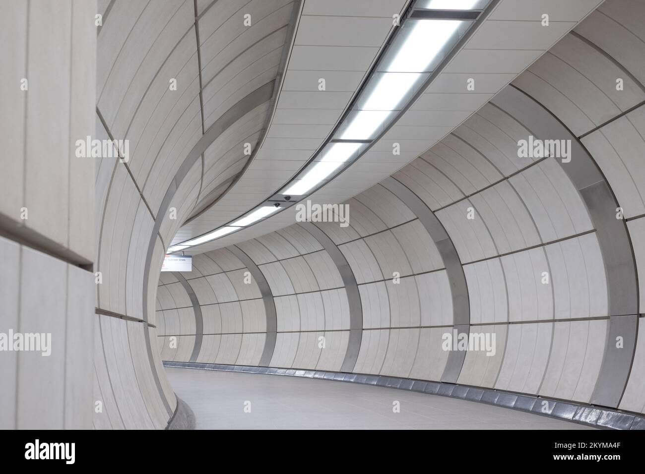 The newly opened Elizabeth Line London underground train station at ...
