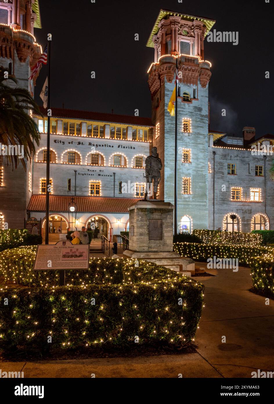 Christmas Celebration, St Augustine, Florida, USA Stock Photo