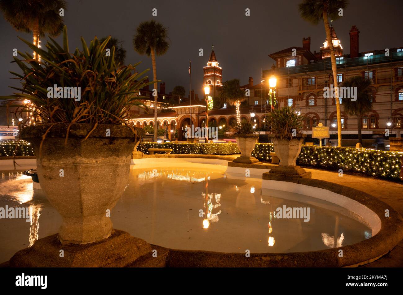 Christmas Celebration, St Augustine, Florida, USA Stock Photo