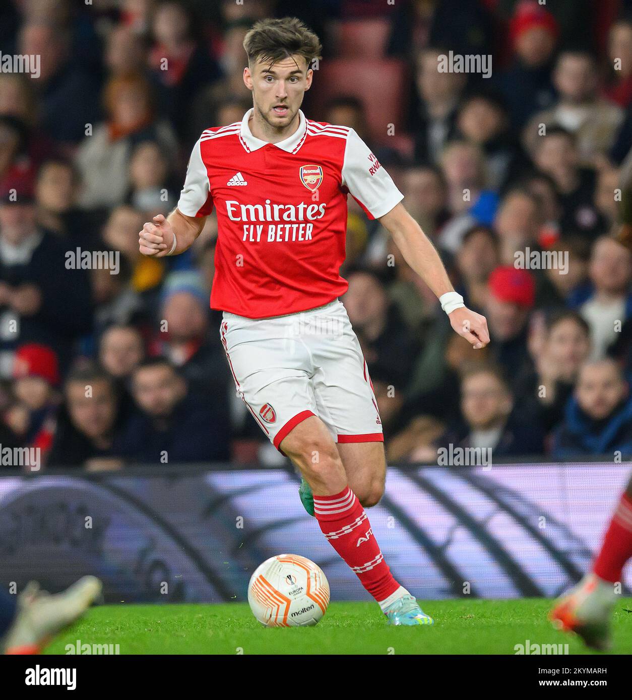03 Nov 2022 - Arsenal v FC Zurich - UEFA Europa League - Group A - Emirates Stadium   Arsenal's Kieran Tierney during the match against FC Zurich Picture : Mark Pain / Alamy Stock Photo