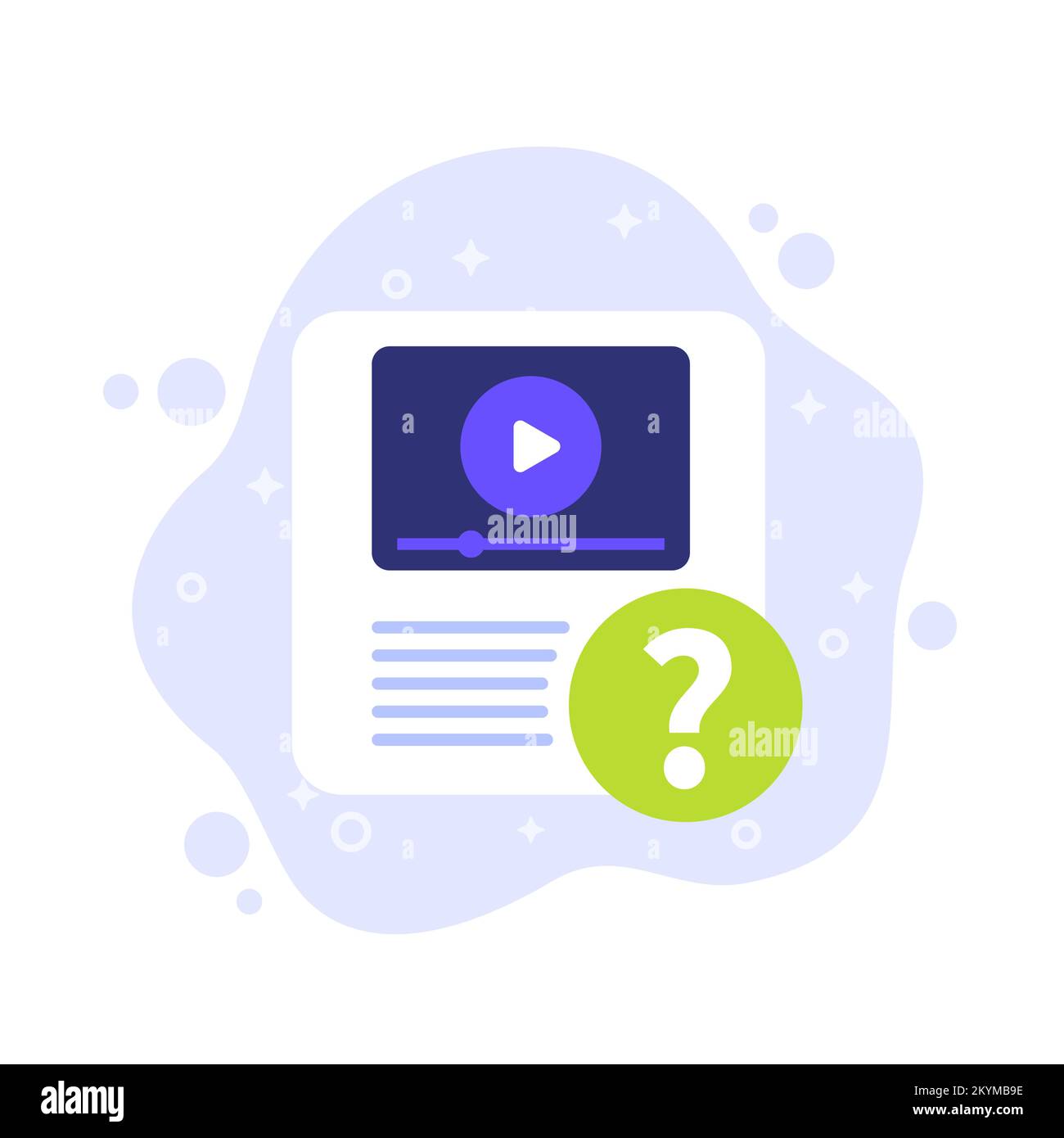 explainer video icon, vector illustration Stock Vector Image & Art - Alamy