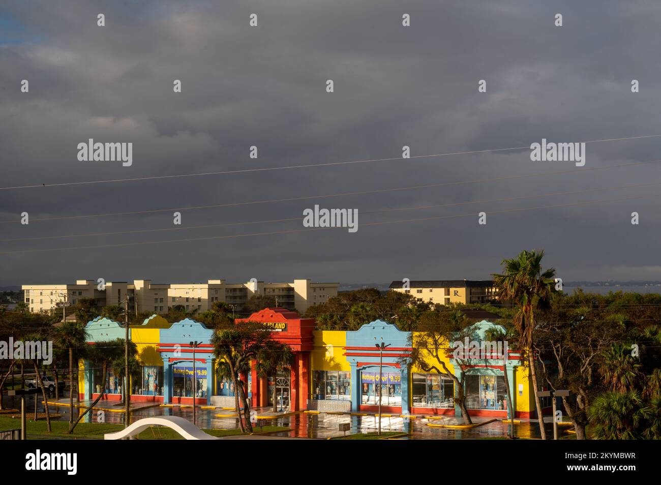 Cocoa Beach, Florida, USA.Commercial area Stock Photo