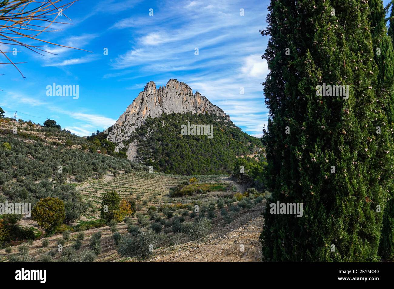 Autumn at the Rocher St Julien at Buis les Baronnies, Provence, France